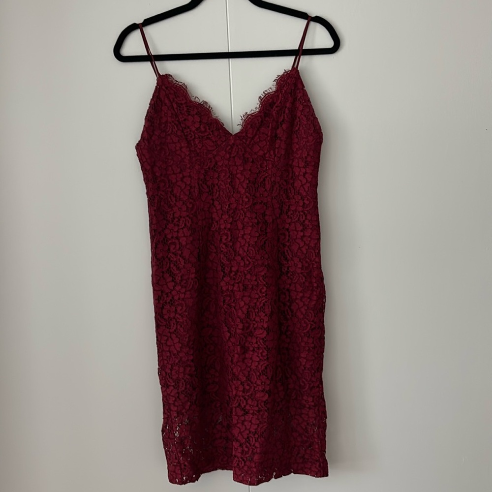 Bardot Red Lace Dress - size US8/M